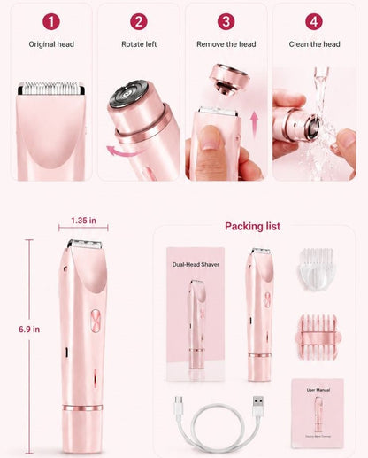 LuneBare™ – 2-in-1 Women’s Body Shaver